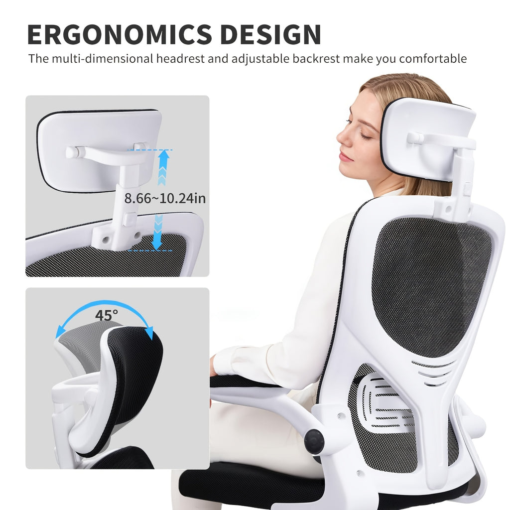 Adjustable multi-position headrest detail