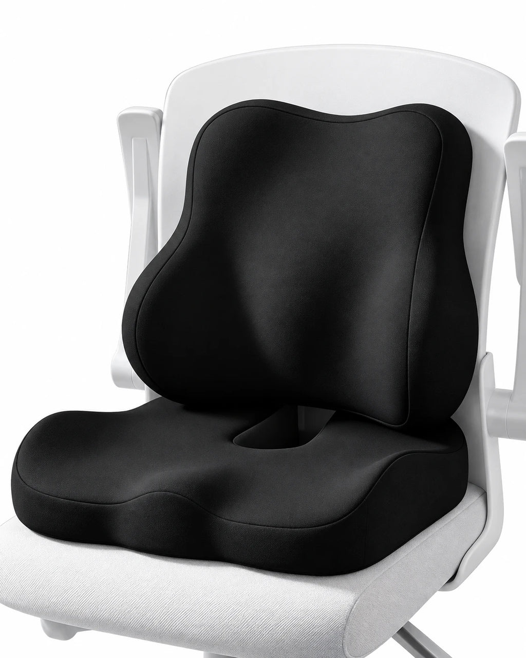 ClimaX lumbar support cushion set in black