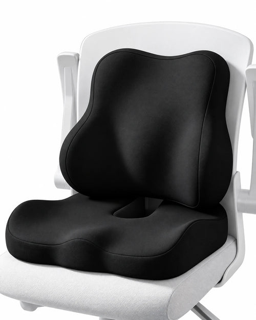 ClimaX lumbar support cushion set in black