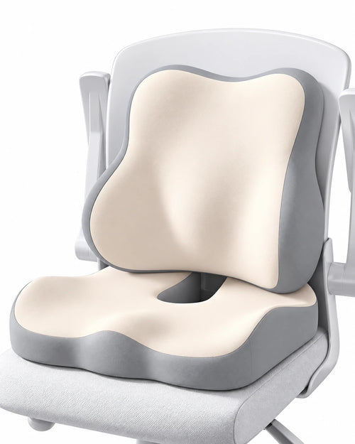ClimaX lumbar support cushion set in cream