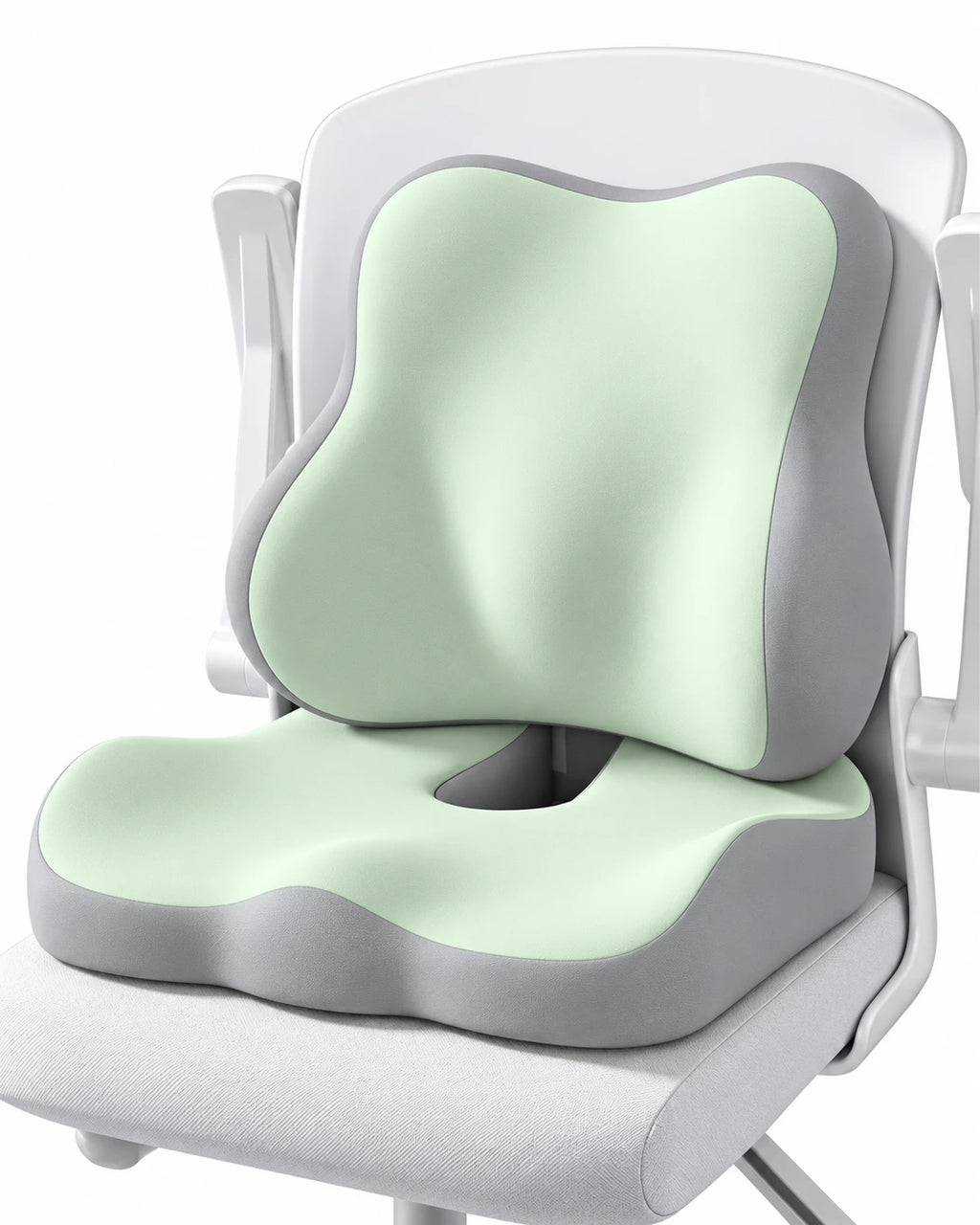 ClimaX lumbar support cushion set in green