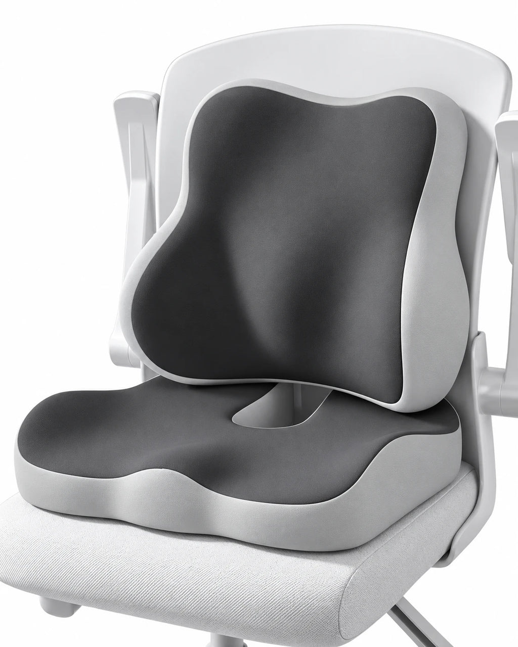ClimaX lumbar support cushion set in grey