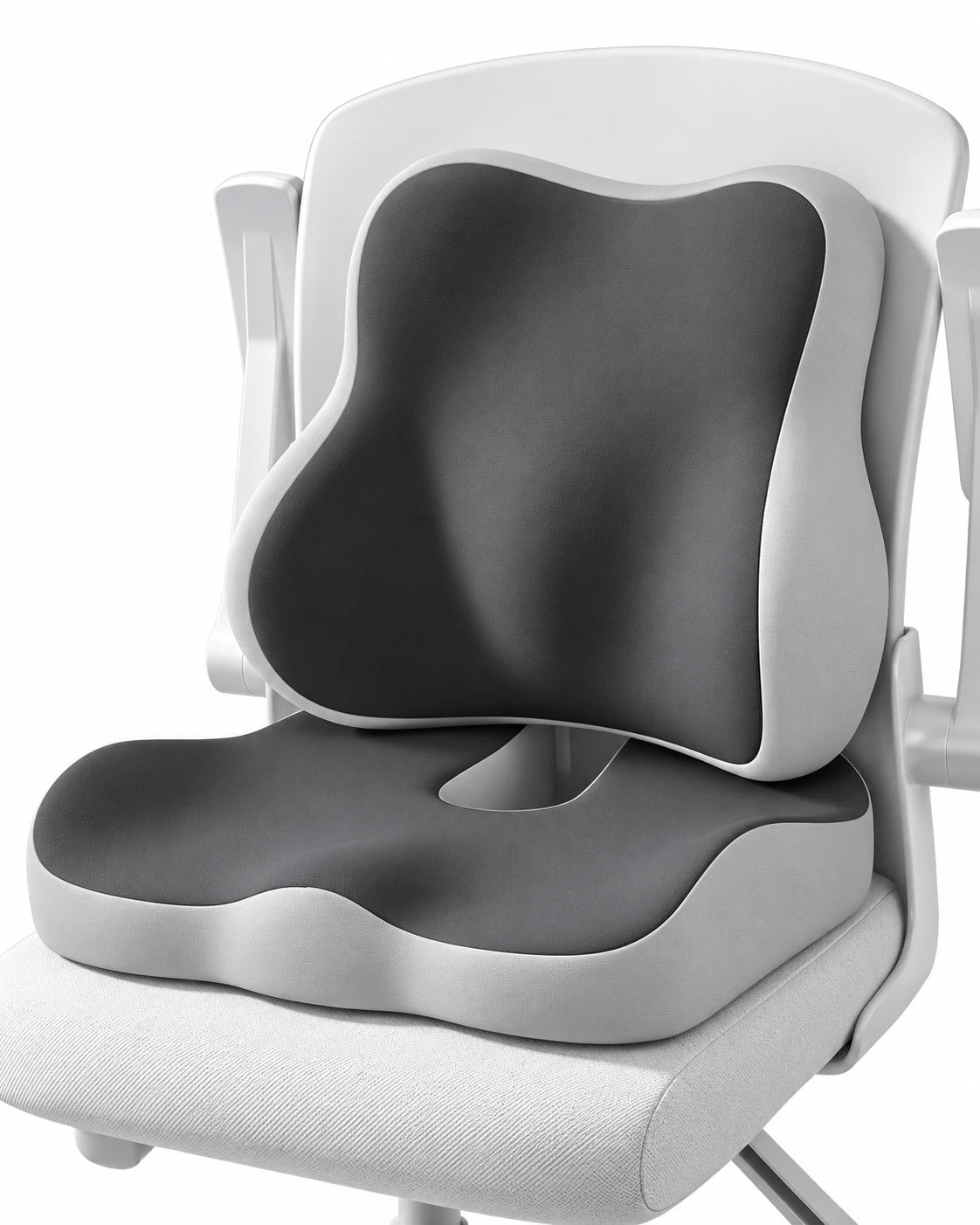 ClimaX lumbar support cushion set in grey